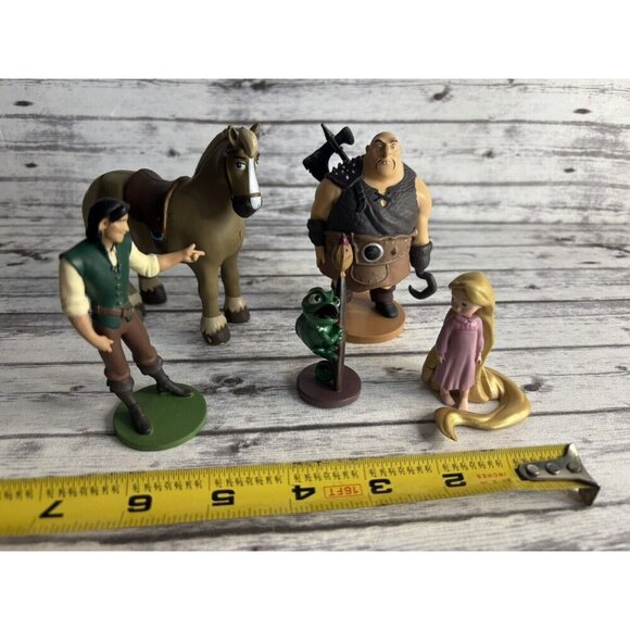 Disney Tangled Rapunzel PVC Plastic Figurines Cake Toppers Toys Lot Of 5 - Picture 11 of 11